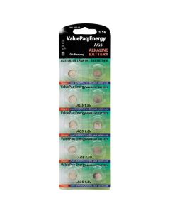 Dantona VAL-AG5-10 ValuePaq Energy AG5 Alkaline Coin Cell Batteries, 10 Pack